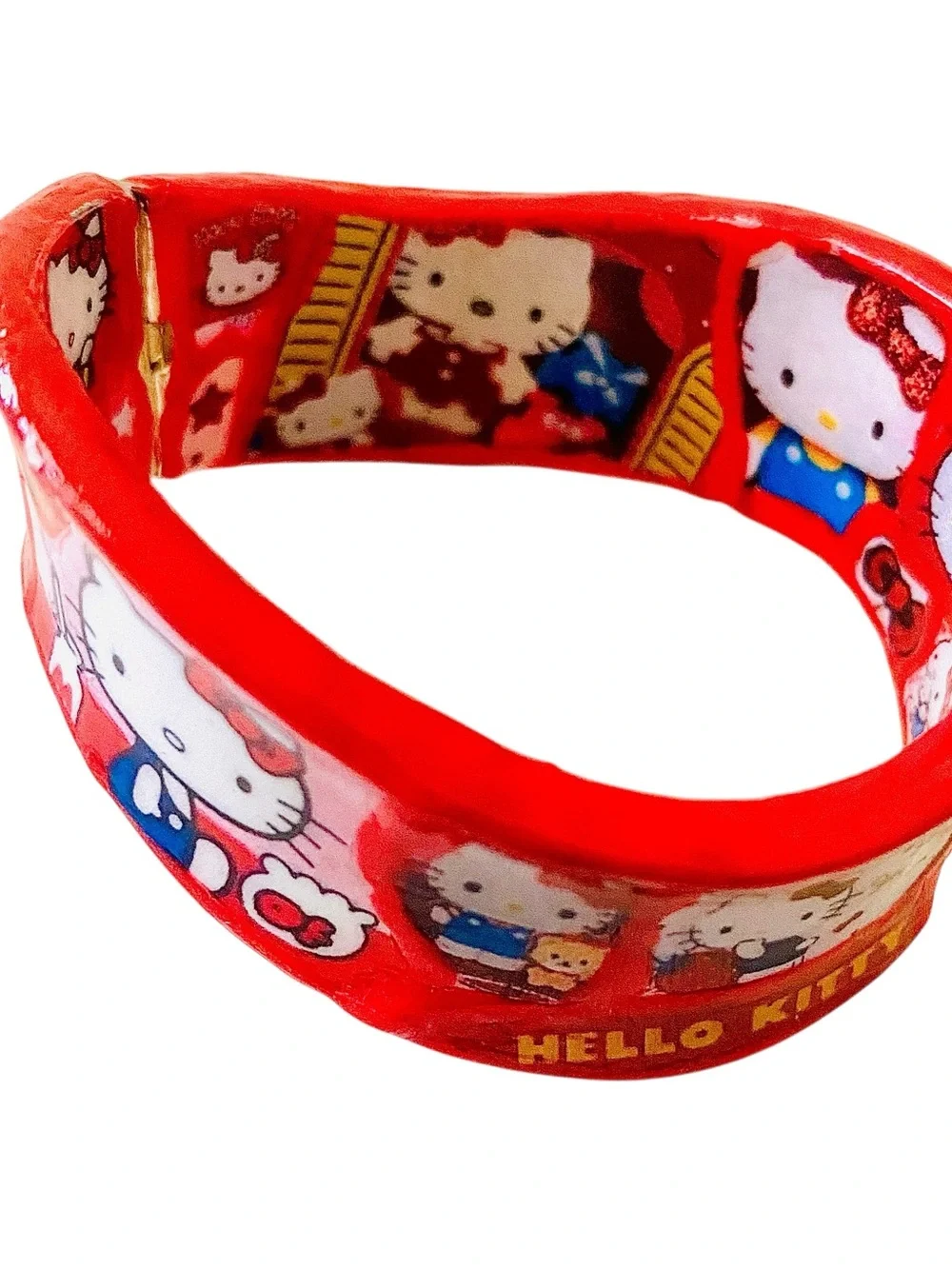 Hello Kitty Red Character Hinged Bangle
